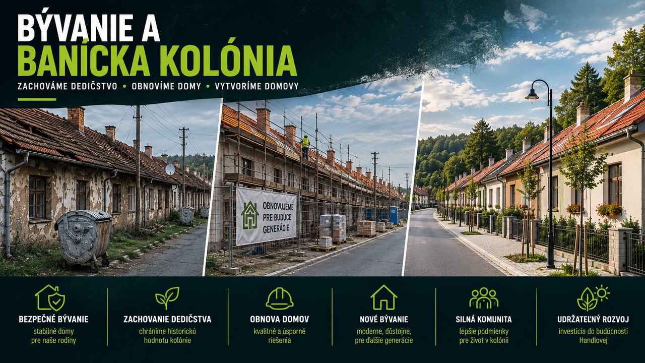 Bývanie a banícka kolónia